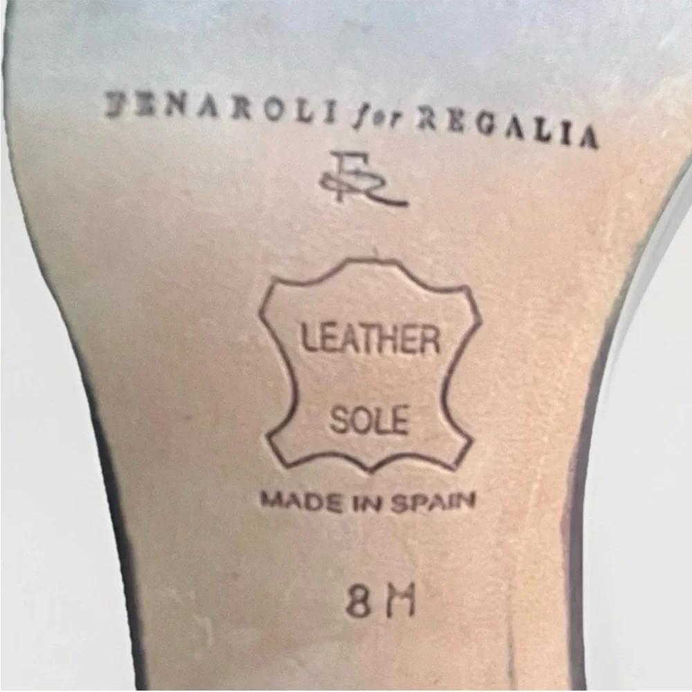 Fenaroli for Regalia Sable Brown Silk Formal Pumps - Size 8